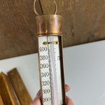 1800s Thos Mills Copper Candy Thermometer