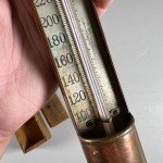 1800s Thos Mills Copper Candy Thermometer