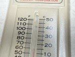 Vintage Mohawk Liqueur Beer Metal Thermometer