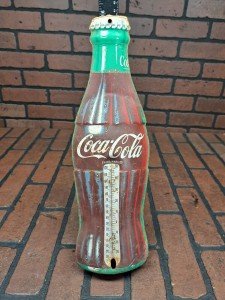 Coca Cola Vintage Thermometer Sign - Made in USA