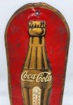 Coca Cola Vintage Metal Embossed Thermometer Sign