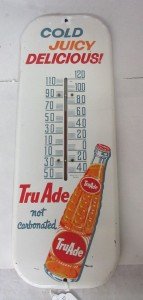 Truade Soda Vintage Tin Wall Thermometer