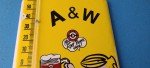 A&W Soda Vintage Thermometer Advertising Sign