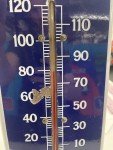1915 NATURES REMEDY Antique Pharmacy Thermometer Sign