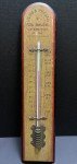 Vintage Wood Advertising Thermometer from Heins & Whelen