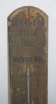 Markesan WIS State Bank Wooden Outdoor Thermometer