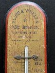 Vintage Wood Advertising Thermometer from Heins & Whelen