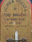 Vintage Wood Advertising Thermometer from Heins & Whelen