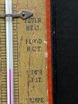 Vintage Wood Advertising Thermometer from Heins & Whelen