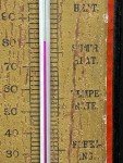 Vintage Wood Advertising Thermometer from Heins & Whelen