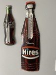 Hires Root Beer Vintage Die Cut Thermometer Sign