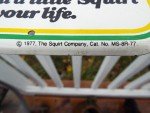 1977 SQUIRT Soda Tin Sign Thermometer