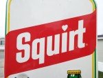 1977 SQUIRT Soda Tin Sign Thermometer