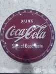 Coca-Cola Vintage Round Thermometer Sign