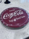 Coca-Cola Vintage Round Thermometer Sign