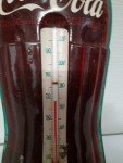 Rare Vintage Robertson Coca-Cola Thermometer - Green Lettering