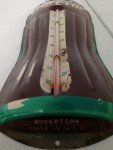 Rare Vintage Robertson Coca-Cola Thermometer - Green Lettering