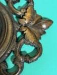 Antique Wood Carved Black Forest Thermometer Barometer