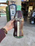 Coca-Cola Vintage Tin Bottle Thermometer Sign