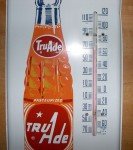 1950s Tru-Ade Soda Tin Advertising Thermometer