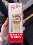 Kirin Beer Antique Thermometer Sign - Tokyo