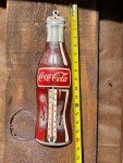 1960s Antique Coca Cola Tin Thermometer Sign