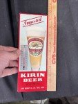 Kirin Beer Antique Thermometer Sign - Tokyo