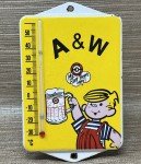 A&W Root Beer Porcelain Thermometer with Dennis the Menace