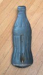 Coca-Cola Vintage Tin Bottle Thermometer Sign 16