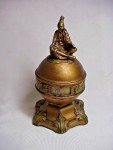 1922 Art Nouveau Desk Thermometer - Native American