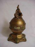 1922 Art Nouveau Desk Thermometer - Native American