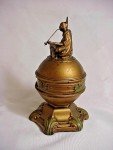 1922 Art Nouveau Desk Thermometer - Native American