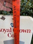 1950s Royal Crown Cola Metal Thermometer Sign