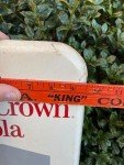 1950s Royal Crown Cola Metal Thermometer Sign