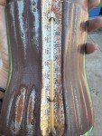 Coca Cola Vintage Tin Bottle Thermometer Sign
