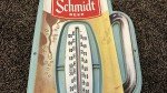 Schmidt Beer Vintage Wall Thermometer - Rare Find