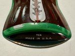 Coca Cola Bottle Tin Thermometer Sign