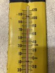 Mission Orange Soda Thermometer Sign from the 1950s