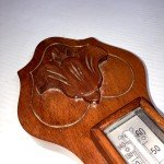 1930 Torwin Hand-Carved Banjo Thermometer & Barometer