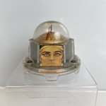 Antique MOVA PRODUCTS  Desktop Thermometer MASK OF TUTANKHAMUN Vintage