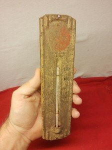 Vintage Coca Cola Coke Wall Thermometer 9" 40's  Advertising Sign Soda Pop