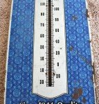 Pabst Blue Ribbon Metal Thermometer Sign