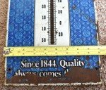 Pabst Blue Ribbon Metal Thermometer Sign