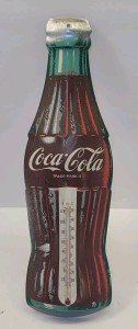 Coca-Cola Tin Thermometer - 16.5" Vintage Style