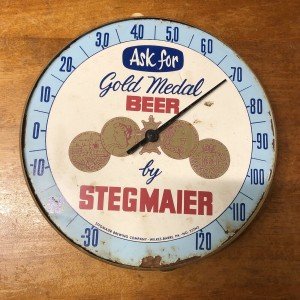 Stegmaier Gold Medal Beer Antique Thermometer