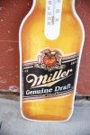Miller Draft Beer Tin Sign Thermometer - 90s