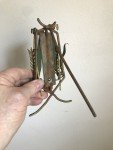 Antique Cold Painted Bronze Figural Thermometer