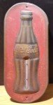 Coca-Cola Vintage Metal Embossed Thermometer Sign