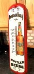 Anheuser-Busch Vintage Beer Thermometer 8.25" x 27