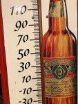 Anheuser-Busch Vintage Beer Thermometer 8.25" x 27